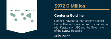 Centerra Gold Inc.-July 2022
