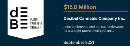 Decibel Cannabis Company Inc.-September 2021