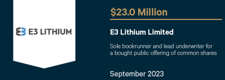 E3 Lithium Limited-September 2023