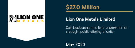 Lion One Metals Limited-May 2023