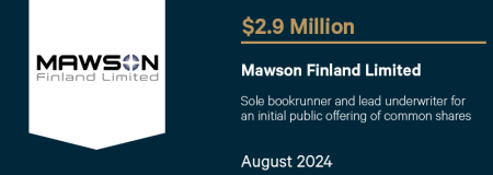 Mawson Finland Limited-August 2024