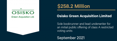 Osisko Green Acquisition Limited-September 2021