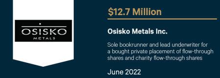 Osisko Metals Inc.-June 2022