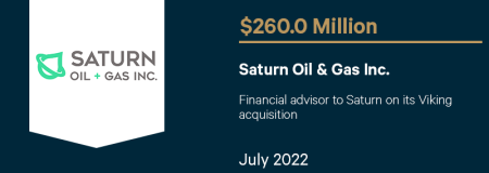 Saturn Oil & Gas Inc.-July 2022