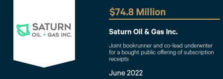 Saturn Oil & Gas Inc.-June 2022